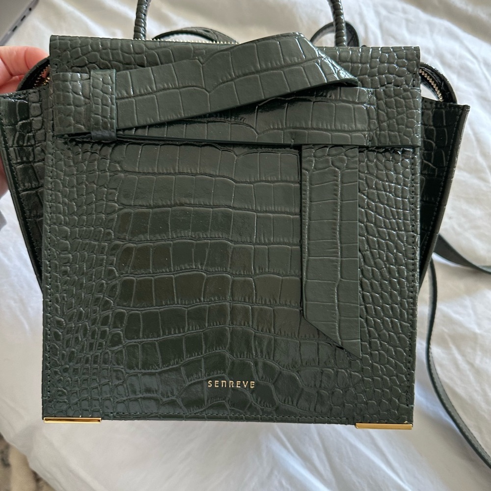 Senreve Armonica Croc Green Bag